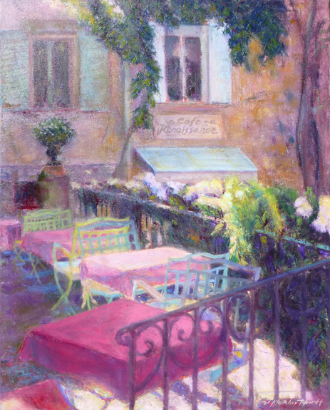Terrace,Terrace/Provence  Oil on canvas    30x24